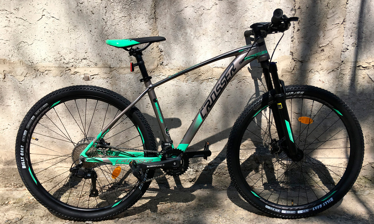 Фотографія Велосипед Crosser X880 2x9 29" розмір L рама 19 2021 Сіро-зелений